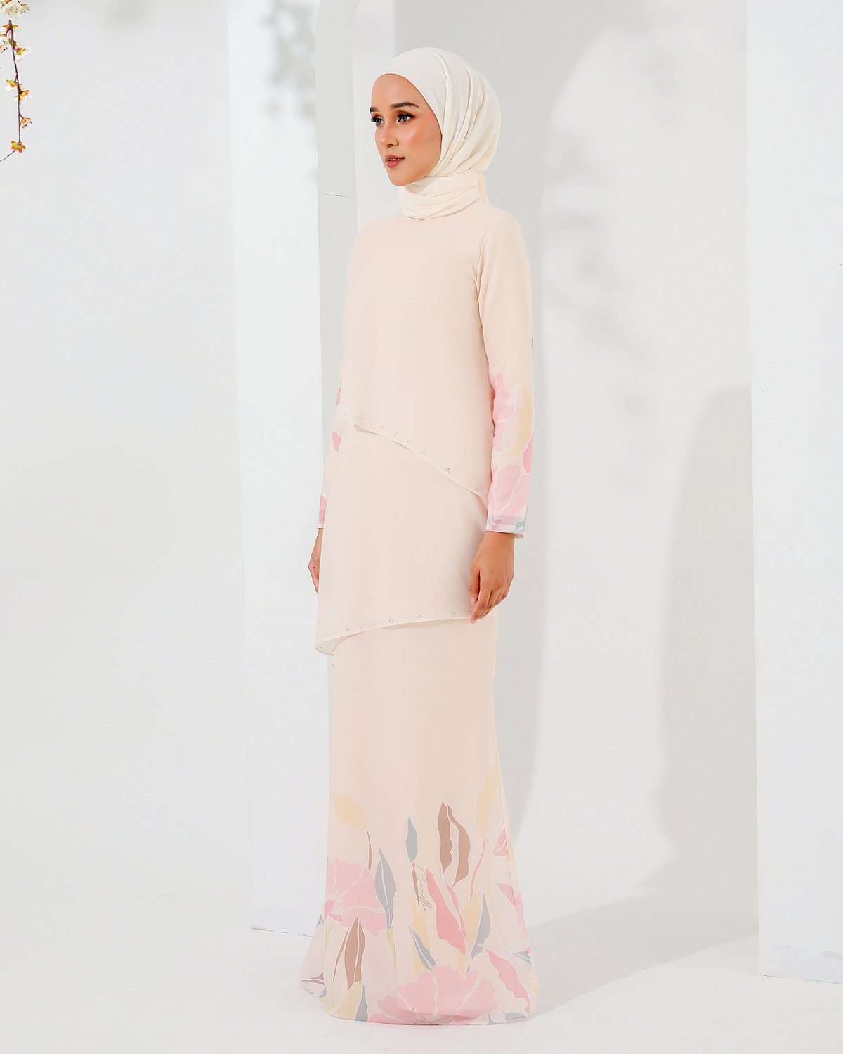 DAMIA DRESS IN PEACH BLOSSOM