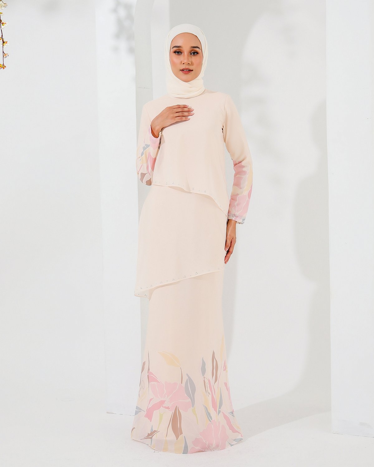 DAMIA DRESS IN PEACH BLOSSOM