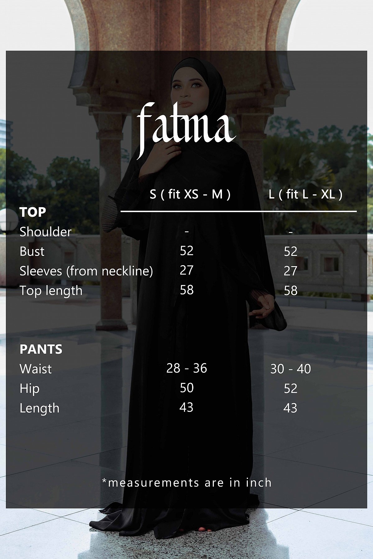 FATMA IN JET BLACK