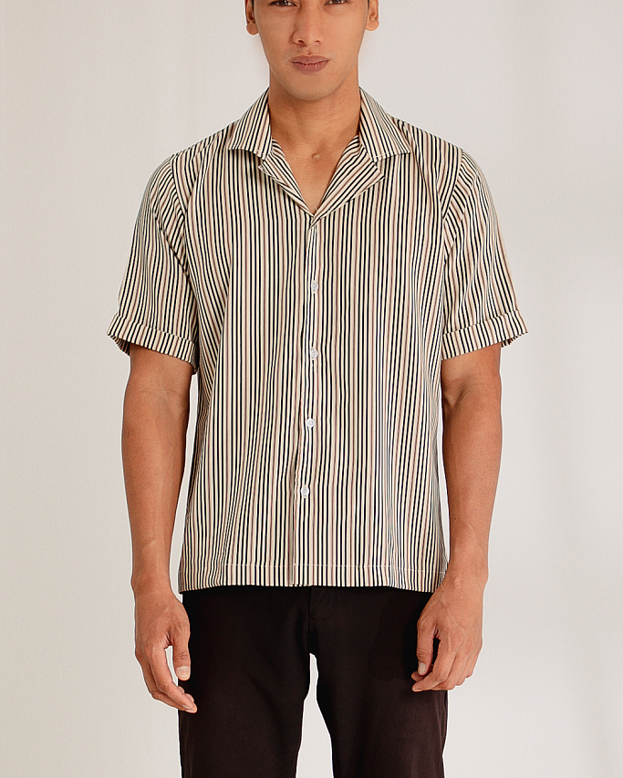 RADEN SHIRT IN NUDE BLACK