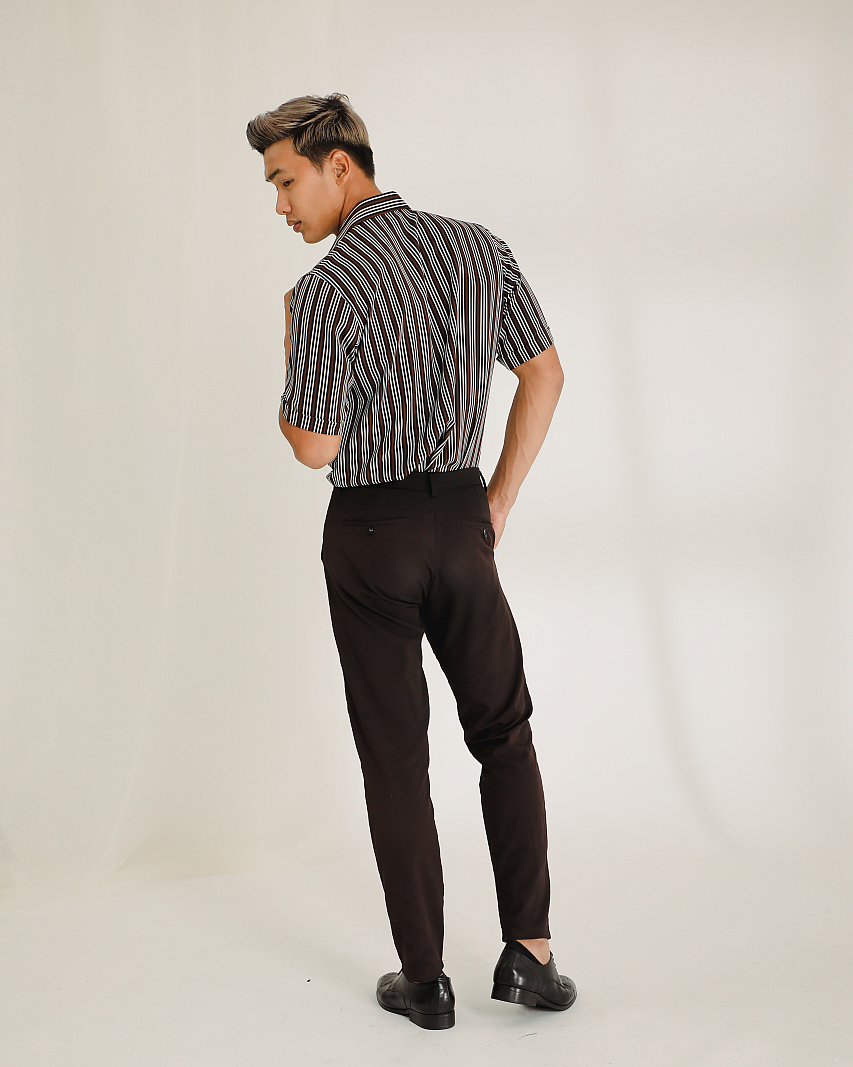 RADEN SHIRT IN BROWN BLACK