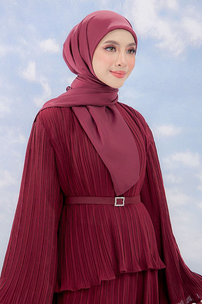MUTIA SHAWL IN ROSEWOOD