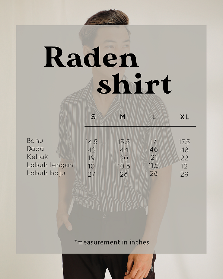 RADEN SHIRT IN BROWN BLACK