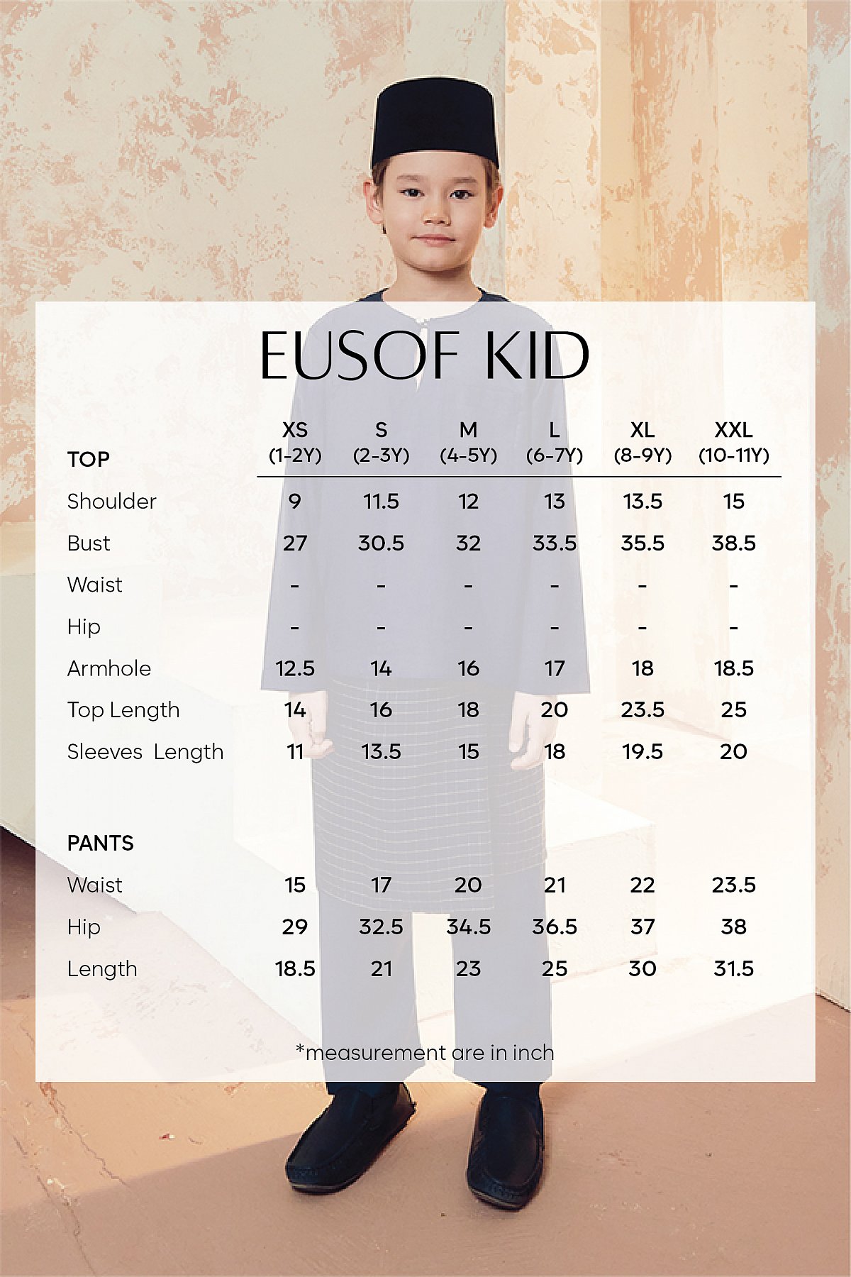 EUSOF KIDS IN NAVY BLUE