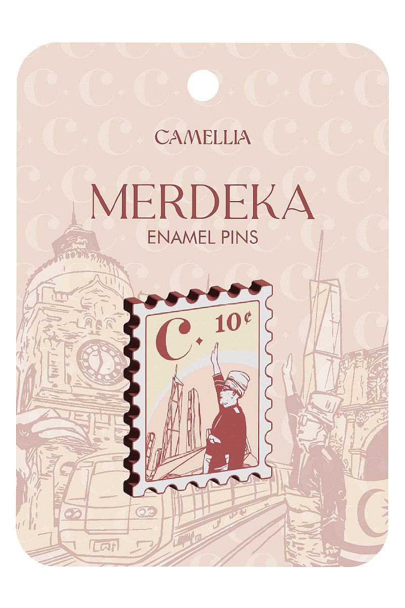 PATRIOTIC ENAMEL PIN IN NUDE