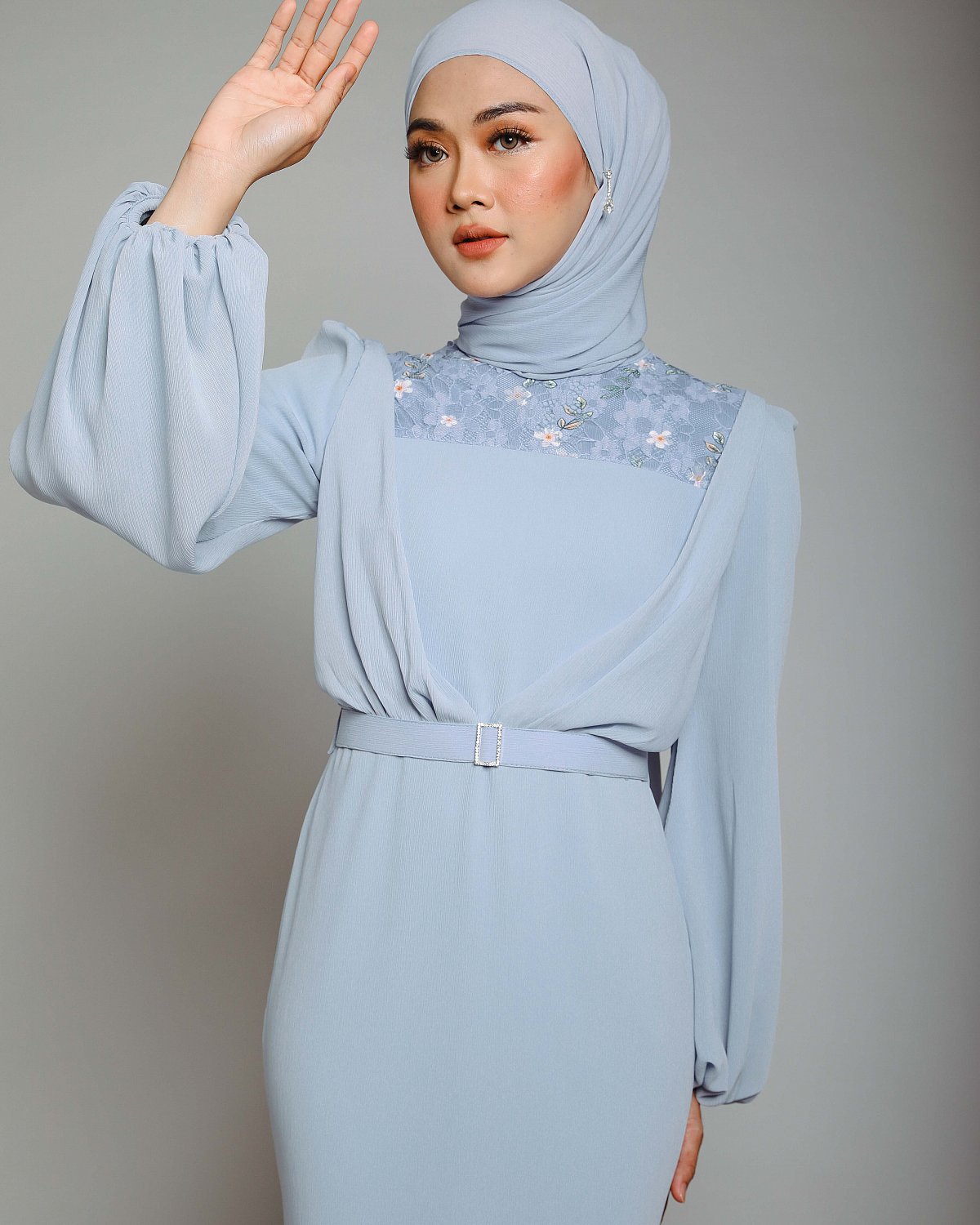 TYANA DRESS IN ICE CRYSTAL