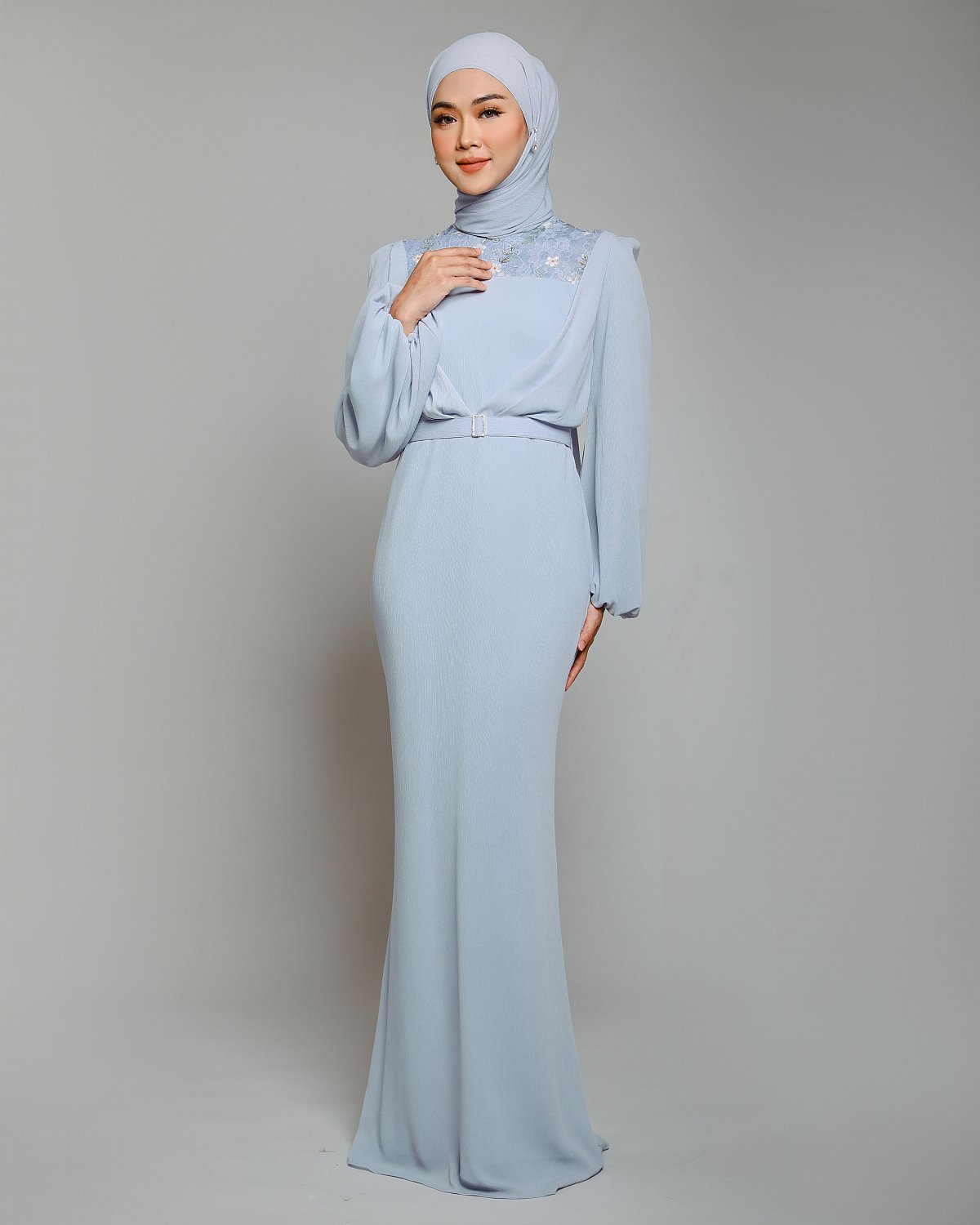 TYANA DRESS IN ICE CRYSTAL
