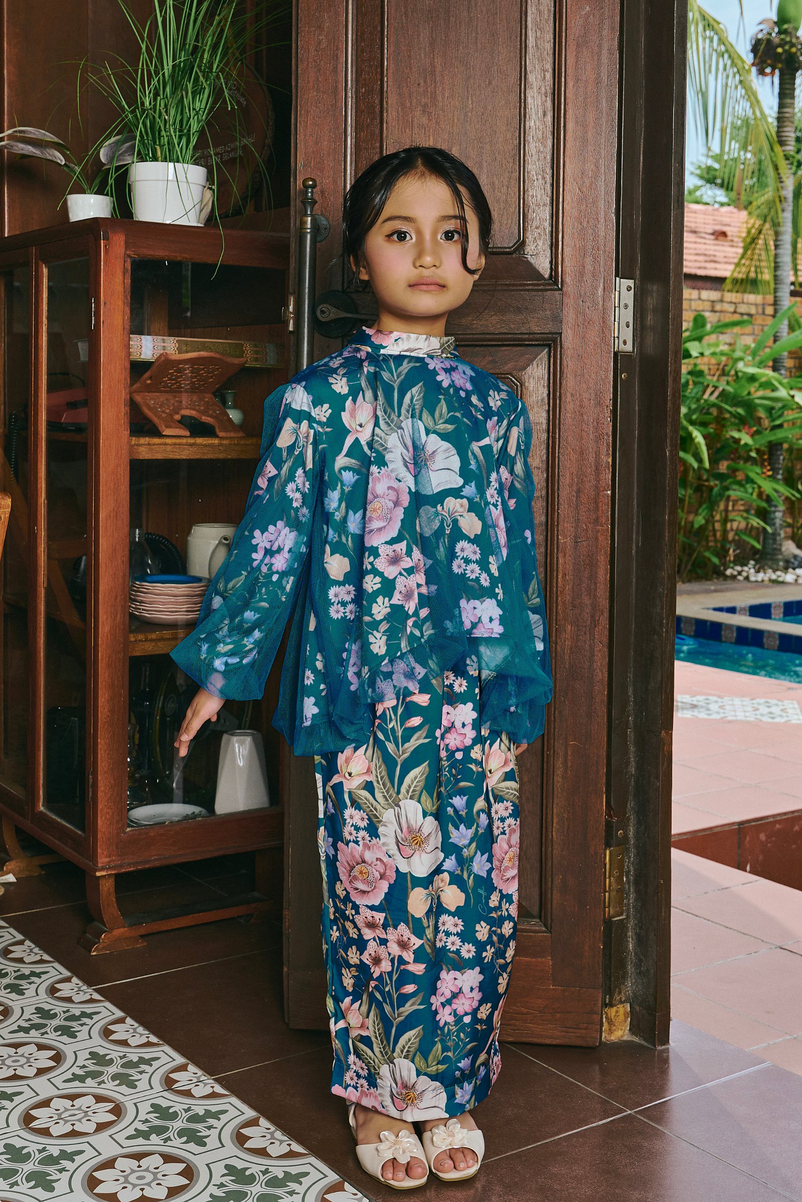 MELATI KIDS IN TEAL BLUE