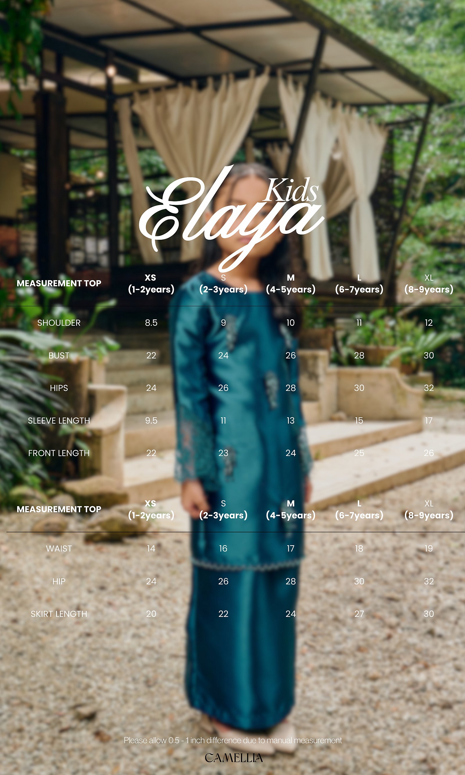 ELAYA KIDS PRINTED BURGUNDY