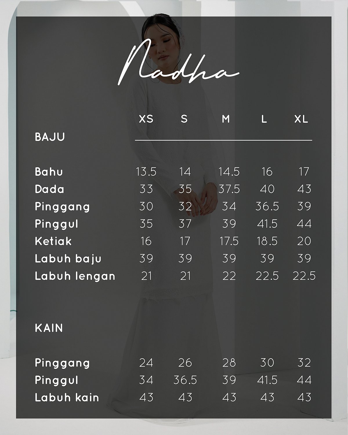 NADHA KURUNG IN OFF WHITE