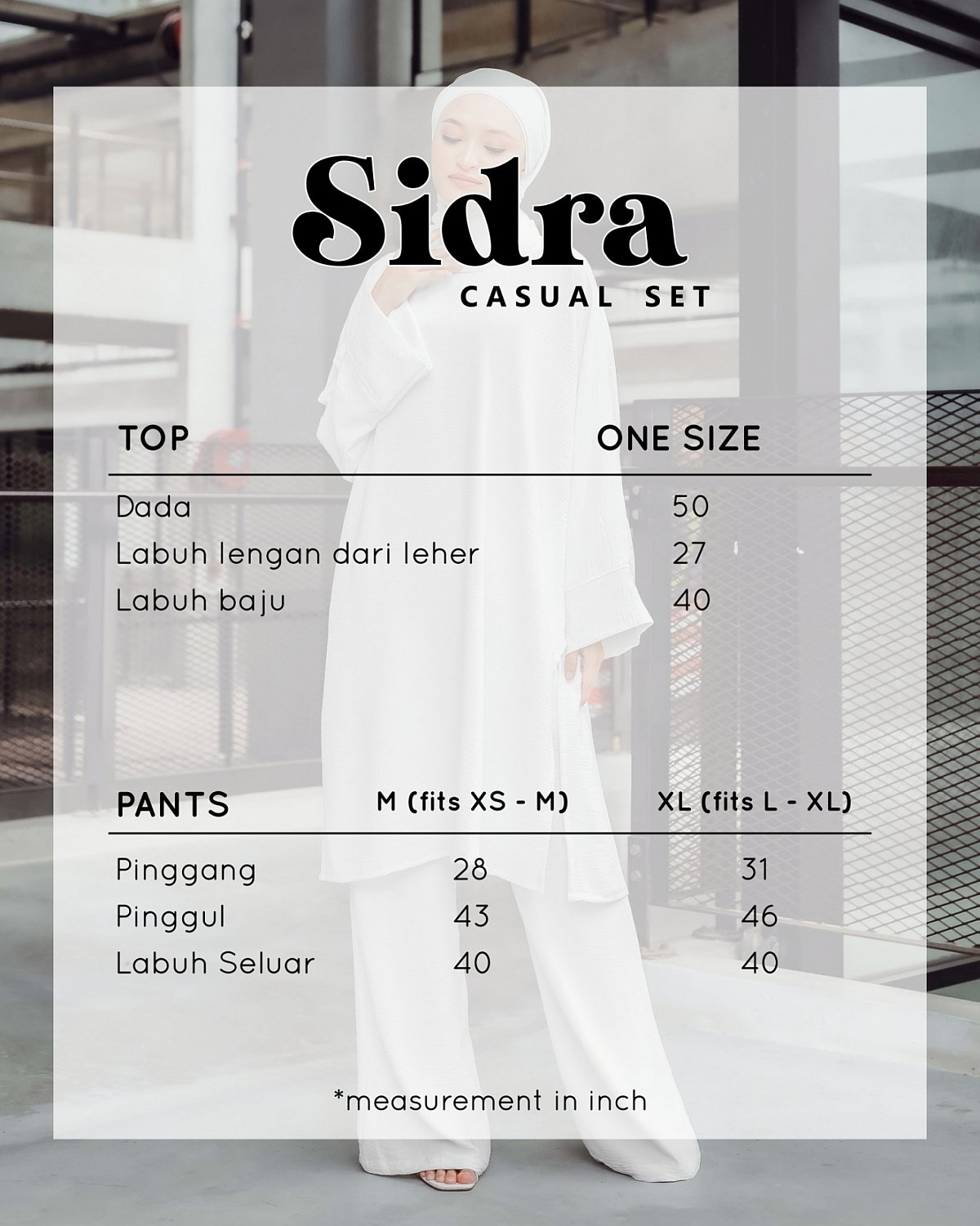 SIDRA SET IN ALMOND