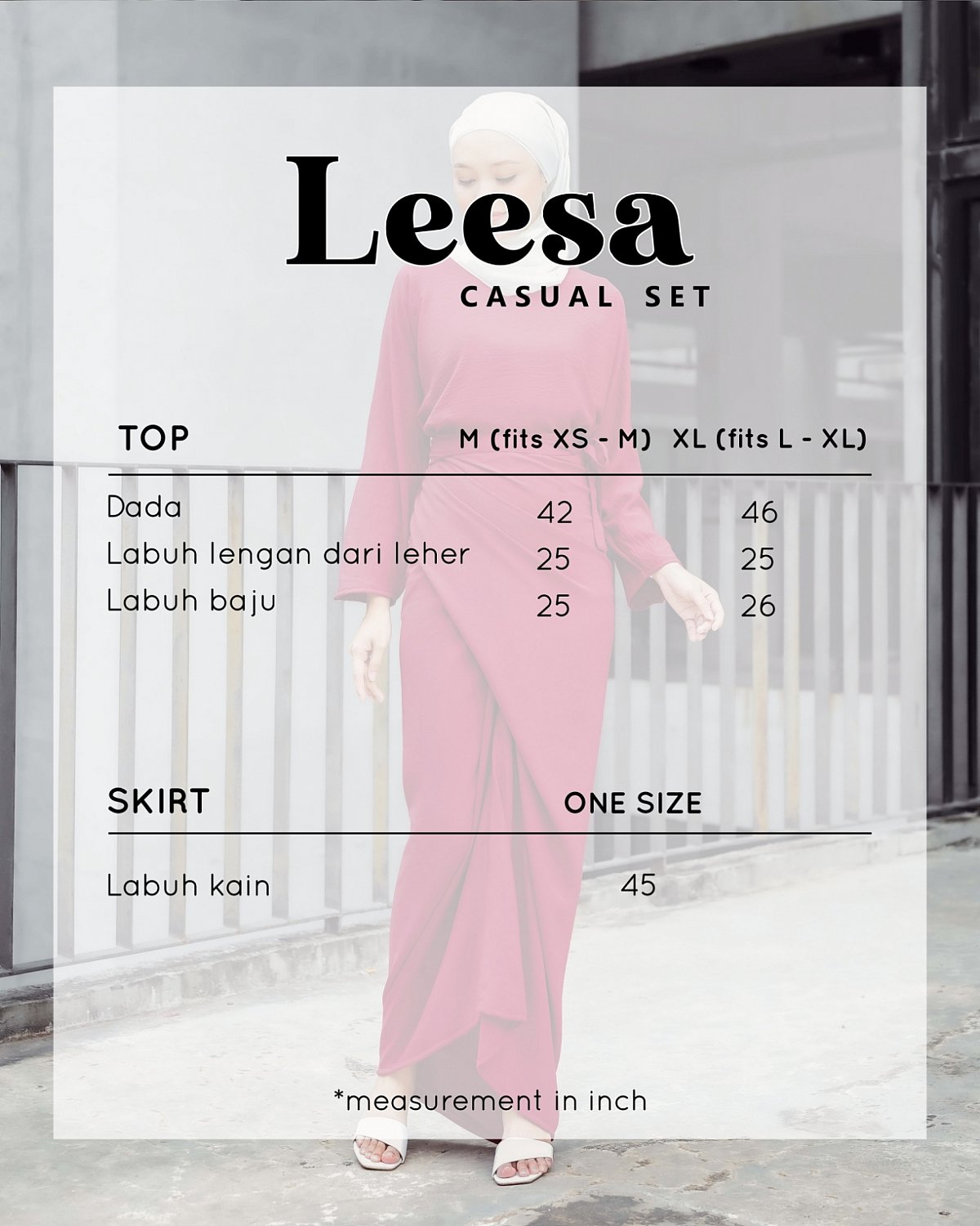 LEESA SET IN MAGENTA