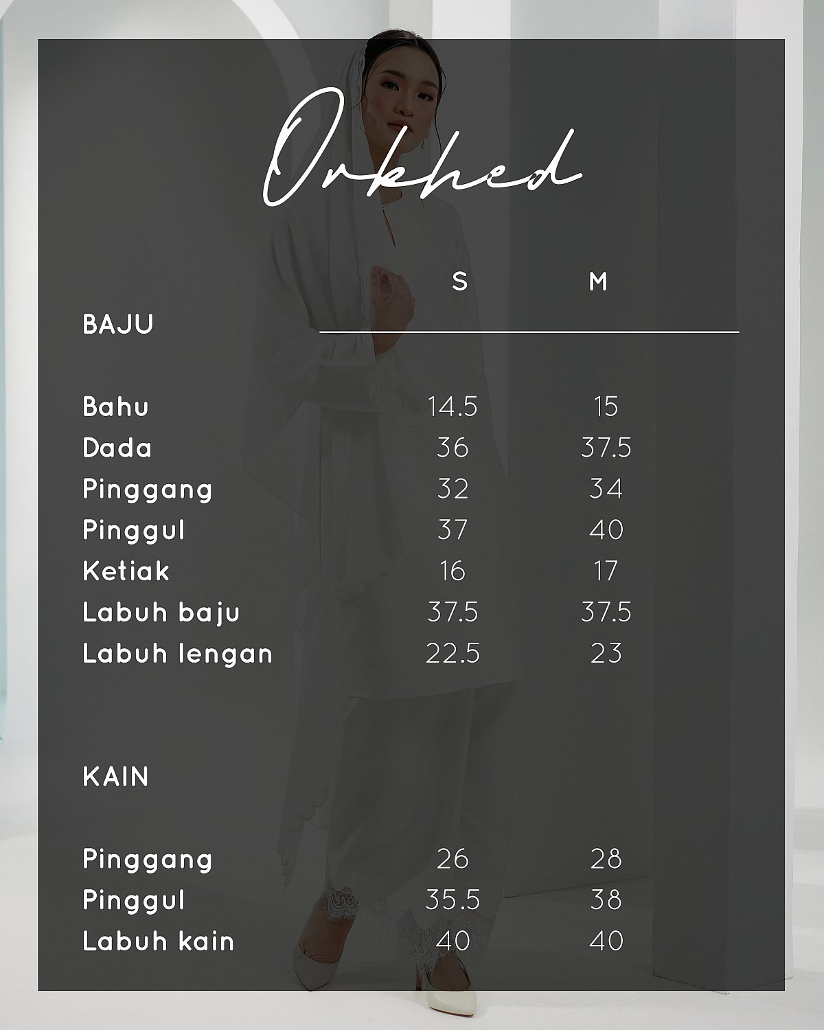 ORKHED KURUNG IN OFF WHITE
