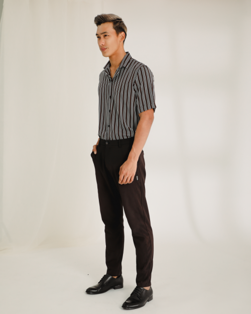 RADEN SHIRT IN BROWN BLACK