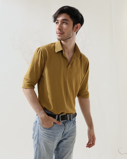 AMAN TOP IN MUSTARD