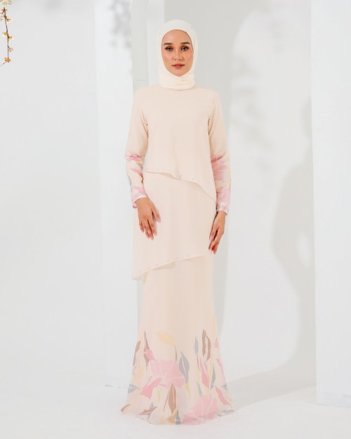 DAMIA DRESS IN PEACH BLOSSOM