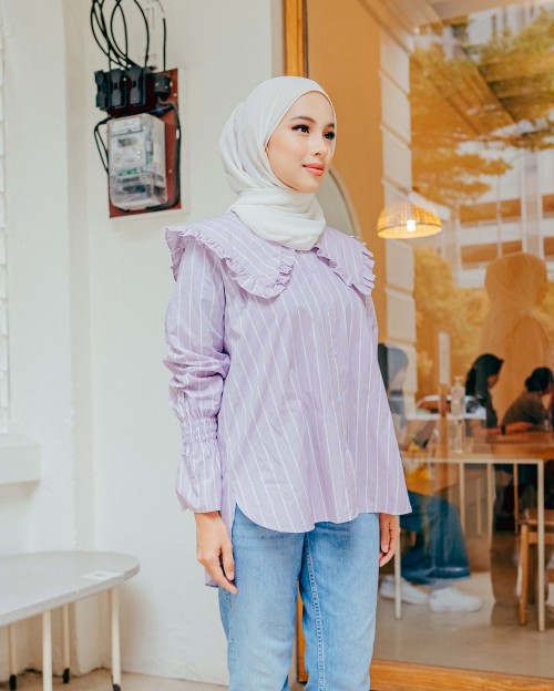 DAVINA TOP IN LAVENDER