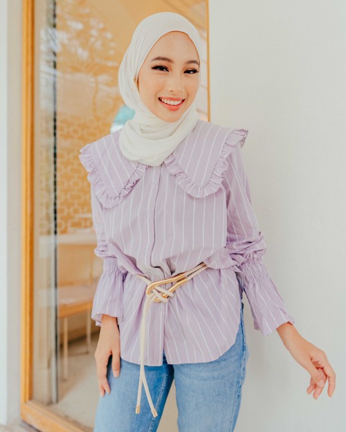 DAVINA TOP IN LAVENDER