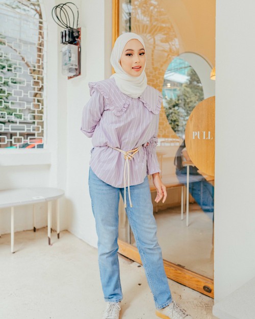 DAVINA TOP IN LAVENDER