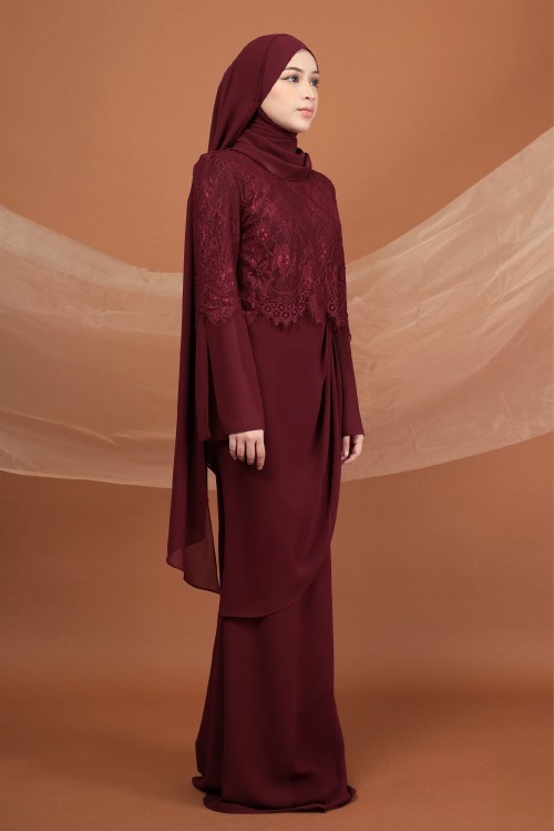 HAZEL IN MAROON