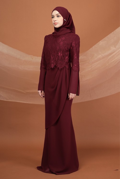 HAZEL IN MAROON