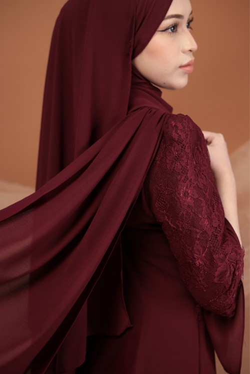 HAZEL IN MAROON