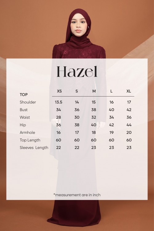 HAZEL IN MAROON
