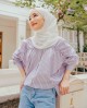 ISLEEN TOP IN PURPLE STRIPE