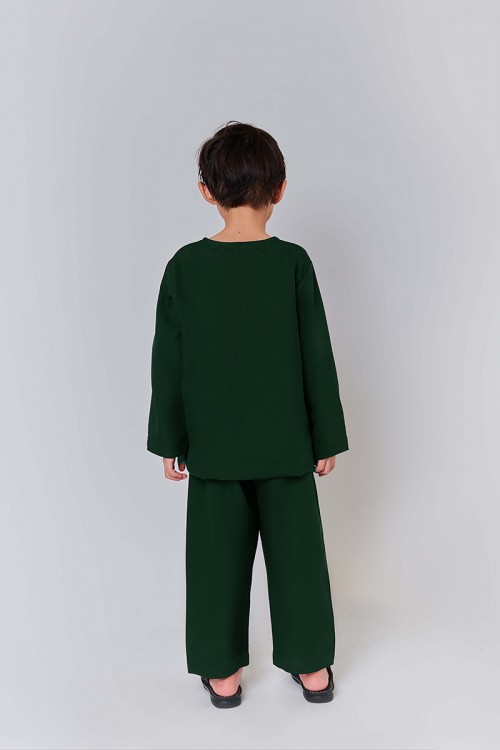 RAYYAN KIDS IN EMERALD GREEN