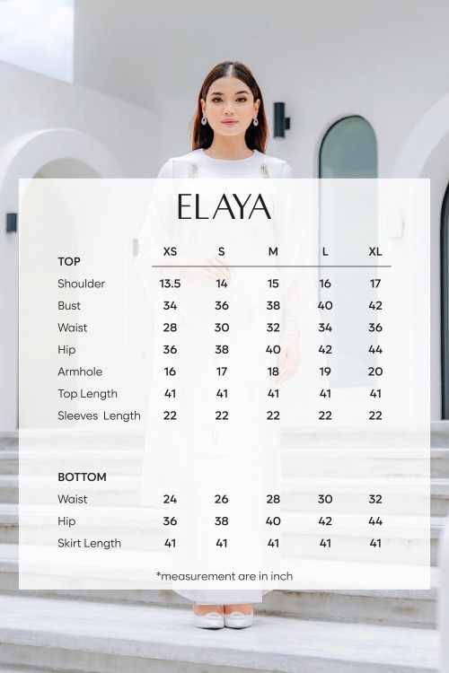 ELAYA IN PEARL WHITE