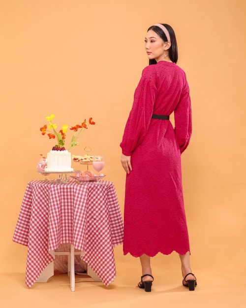 HANNA DRESS IN HOT PINK