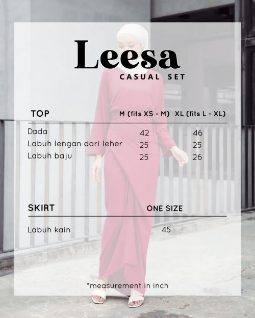 LEESA SET IN ONYX BLACK