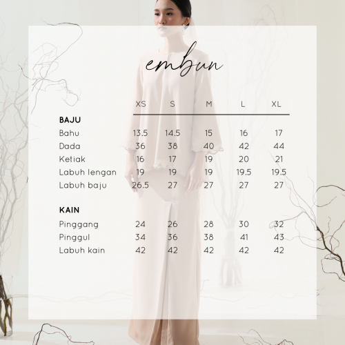 EMBUN KURUNG KEDAH IN PURE WHITE