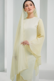 CHIFFON SULAM VEIL IN SOFT YELLOW