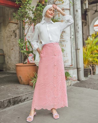 LANA SKIRT IN CORAL
