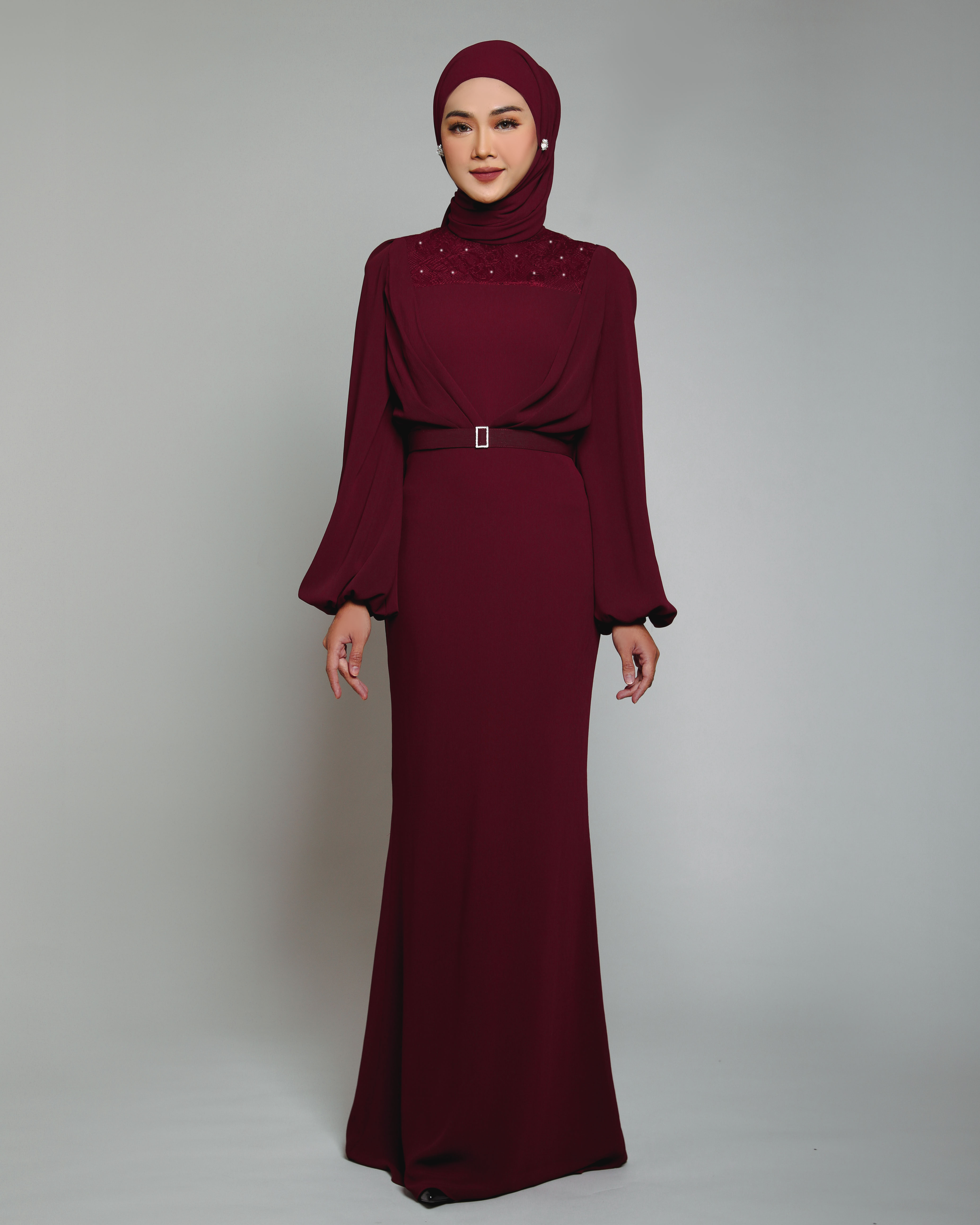 TYANA DRESS IN CLARET