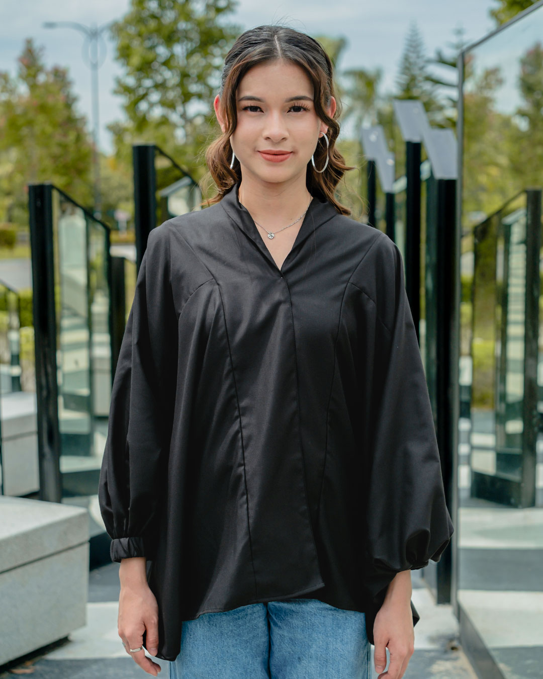 THEA TOP IN MIDNIGHT