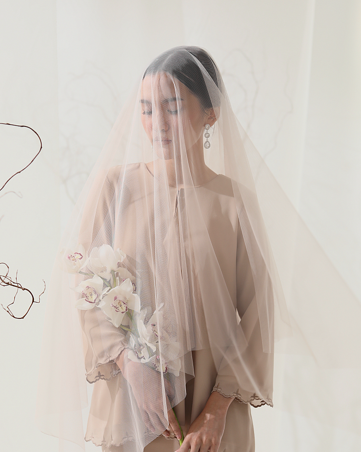 NET VEIL IN NUDE
